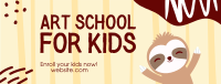 Art School for Kids Facebook Cover Image Preview