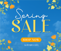 Spring Sale Flowers Facebook Post