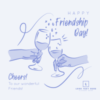 Friendship Day Cheers Instagram Post