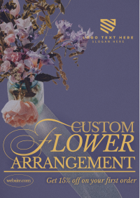 Editorial Flower Service Flyer
