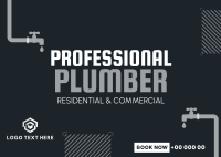 Professional Plumber Postcard