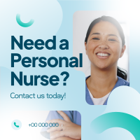 Hiring Personal Nurse Instagram Post