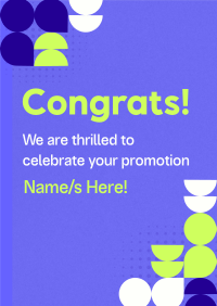 Congratulatory Promotion Corporate Poster