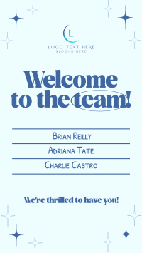 Minimalist Welcome to the Team Instagram Story