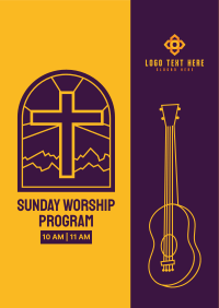 Sunday Worship Program Flyer