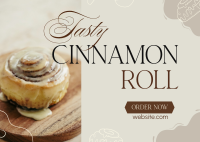 Fluffy Cinnamon Rolls Postcard