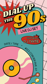 Retro DJ Event Instagram Story