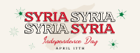 Syria Independence Day Facebook Cover Image Preview