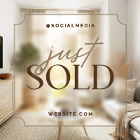 Minimalist Just Sold Real Estate Instagram Post