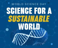 Sustainable World Science Day Facebook Post