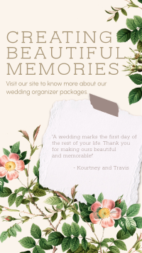 Creating Beautiful Memories Facebook Story