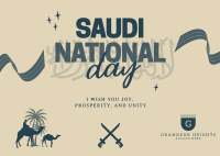 Saudi National Day Postcard