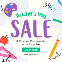 Supplies Sale for Teachers Instagram Post