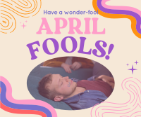 Groovy April Fools Greeting Facebook Post