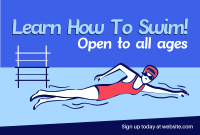 Summer Swimming Lessons Pinterest Cover