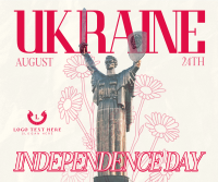 Sunflower Ukraine Independence Facebook Post