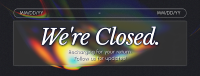 Business Closing Hours Facebook Cover