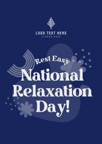 National Relaxation Day Greeting Poster