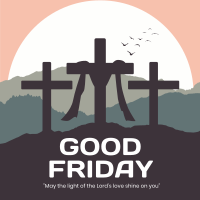 Good Friday Scenery Linkedin Post Design