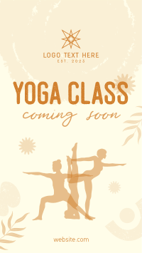 Yoga Class Coming Soon Facebook Story