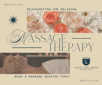 Sophisticated Massage Therapy Facebook Post