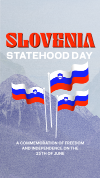 Slovenia Statehood Mountains Instagram Reel Image Preview