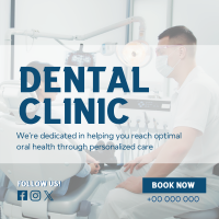 Dental Care Clinic Service Linkedin Post