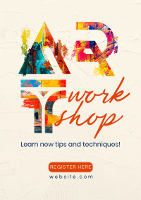 Exciting Art Workshop Flyer