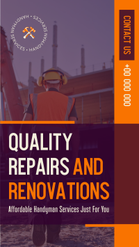 Quality Repairs and Renovations Facebook Story