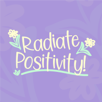 Radiate Positivity Instagram Post Design