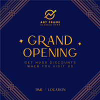 Art Deco Grand Opening Instagram Post Image Preview