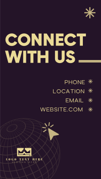 Corporate Connect With Us Facebook Story Design