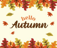 Hello Autumn Facebook Post