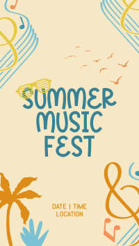 Fun Summer Playlist Facebook Story