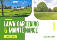 Neat Lawn Maintenance Postcard