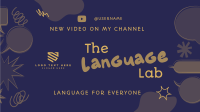 Language Education Channel YouTube Video Design