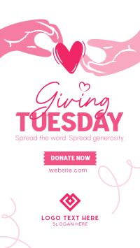 Give back this Giving Tuesday Instagram Reel Image Preview