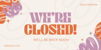 Quirky We're Closed Twitter Post