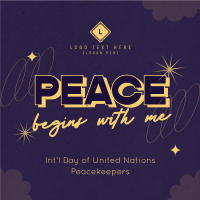 United Nations Peace Begins Linkedin Post Design