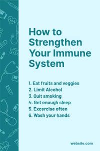 How to Strengthen Your Immune System Pinterest Pin