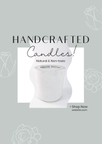 Handcrafted Candle Shop Poster