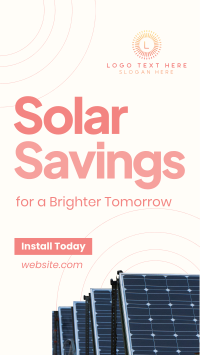 Solar Savings Instagram Story