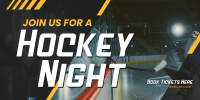 Ice Hockey Night Twitter Post