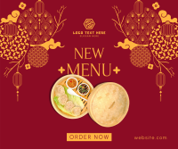 Ornamental Lunar New Year Food Facebook Post