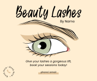 Beauty Lashes Facebook Post