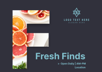 Fresh Finds Postcard Design