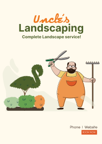 Uncle's Landscaping Poster