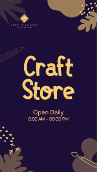 Craft Store Timings Instagram Story