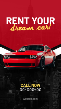 Dream Car Rental Facebook Story