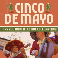 Grunge Cinco De Mayo Instagram Post Design